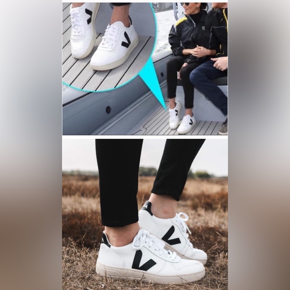 NEW Veja black/white sneakers gorgeous, for a classy lady size 7 only for $149